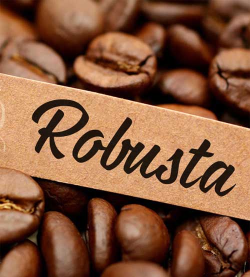 Cà phê, Robusta, hạt rang mộc